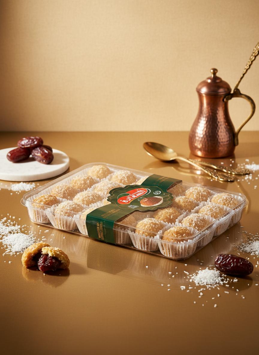 Maamoul aux Dattes & Noix de Coco – AL SAADA – 500g