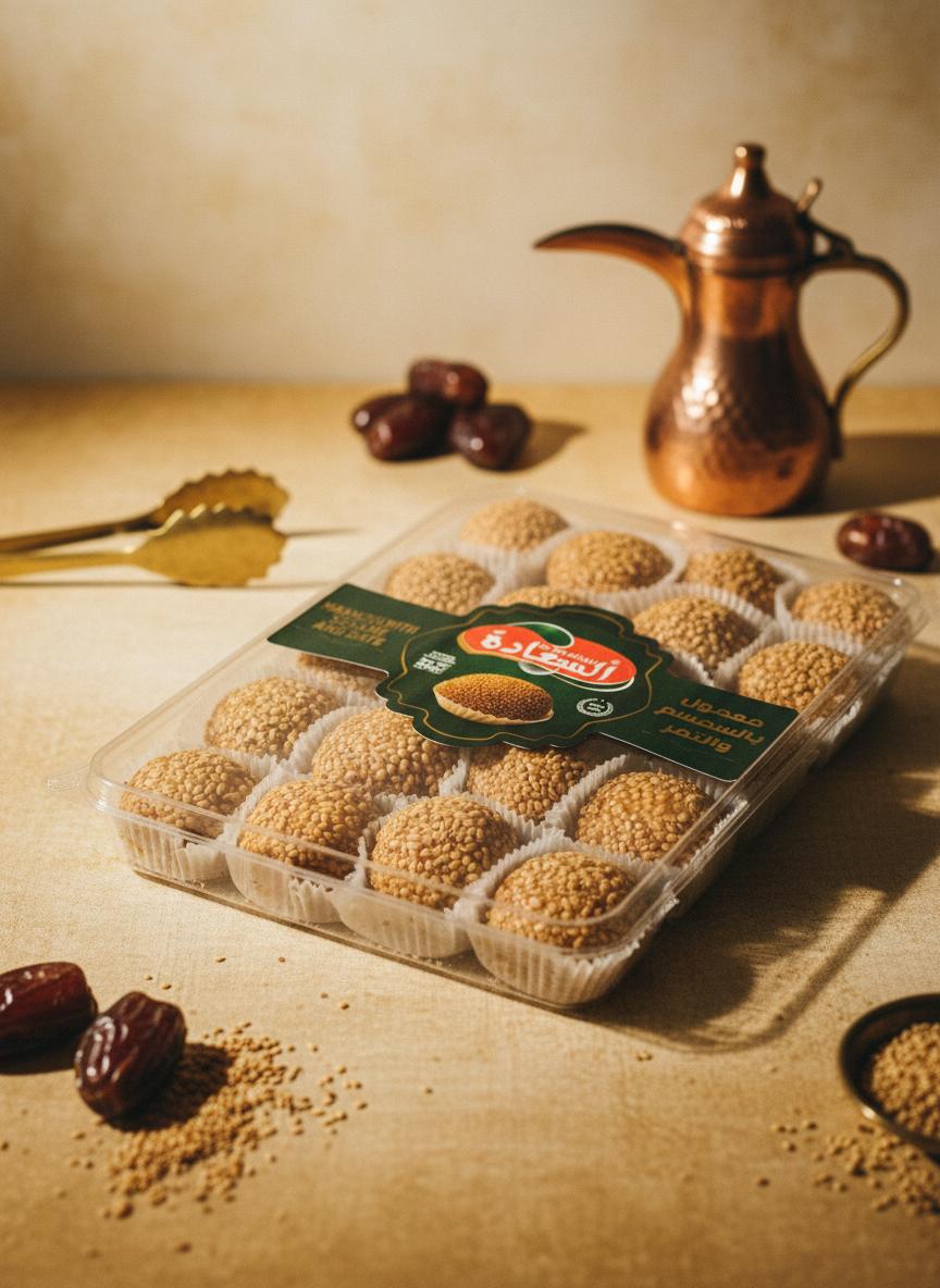 Maamoul aux Dattes & Sésames – AL SAADA – 500g