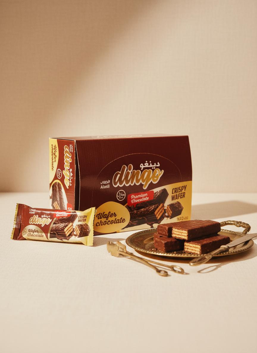 Biscuits Chocolat Wafer - Dingo - 16x21g