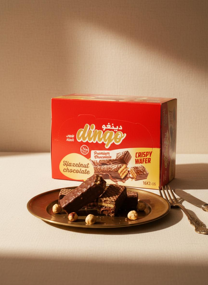 Biscuits Chocolat Dark Wafer - Dingo - 16x21g