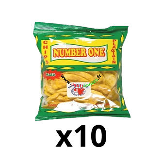 Chips plantain salé x10 NUMBER ONE 85g