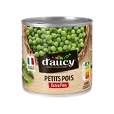 Petits pois extra-fins D'AUCY 280g